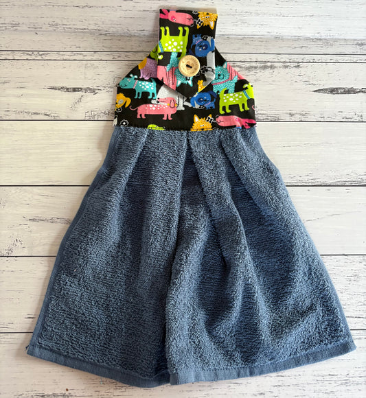 Hanging hand towel - dogs