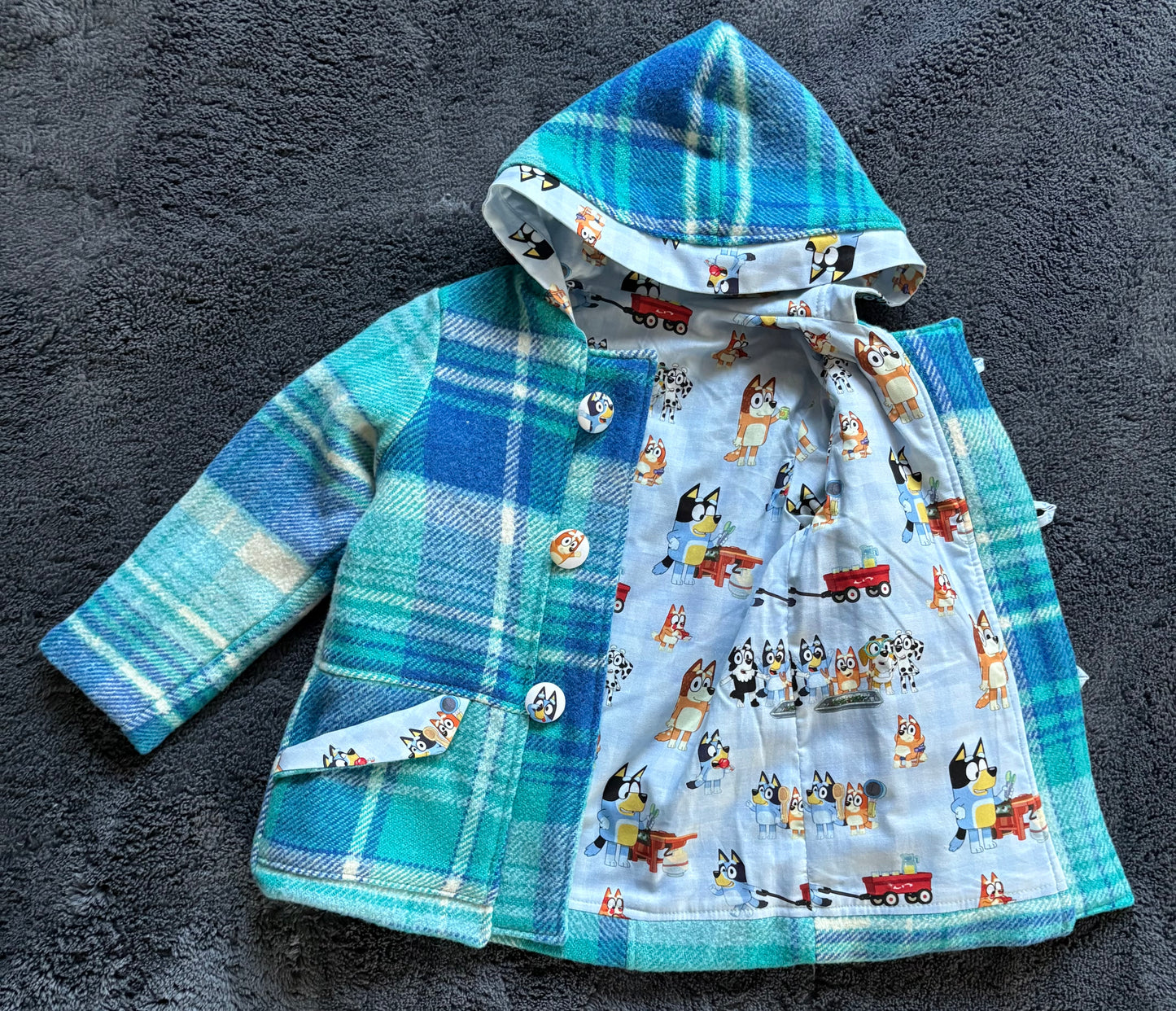 Bluey wool coat - sz5