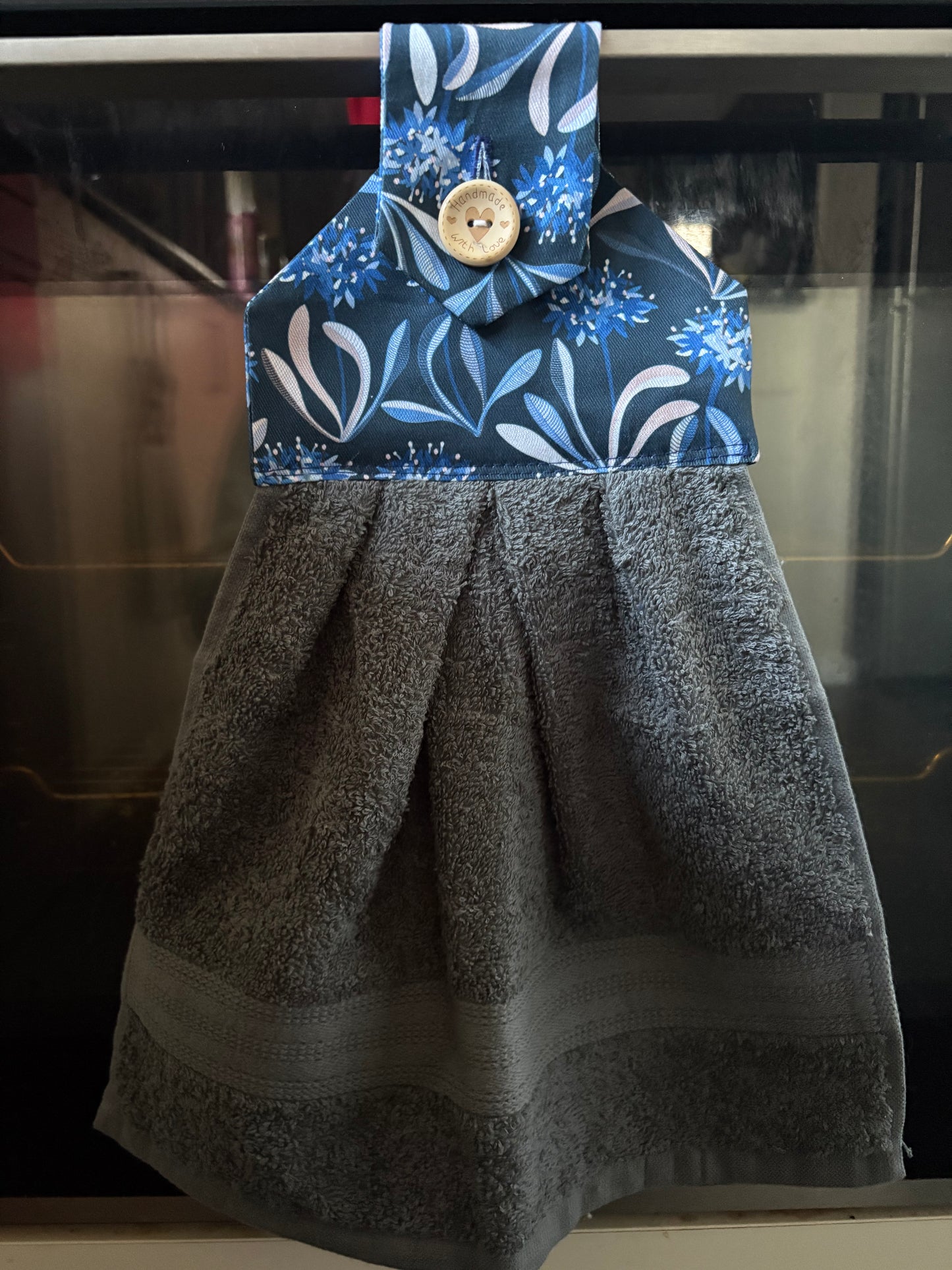 Hanging hand towel - blue