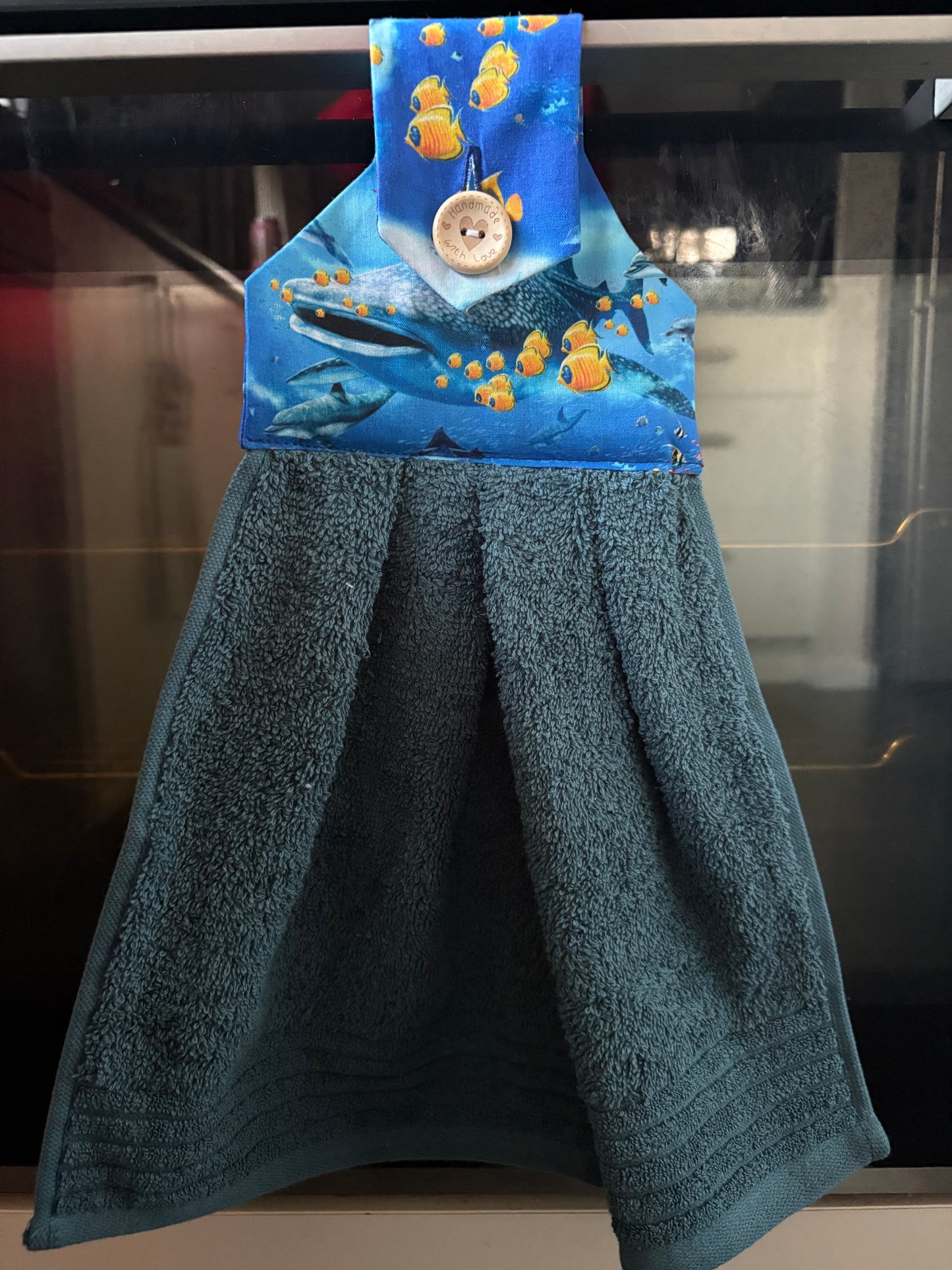 Hanging hand towel - ocean