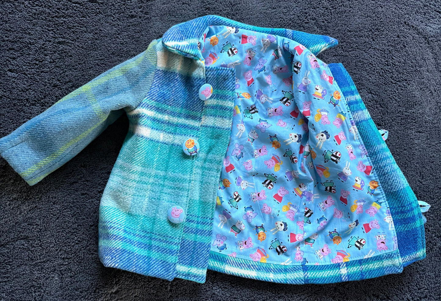 Peppa pig wool coat - sz2
