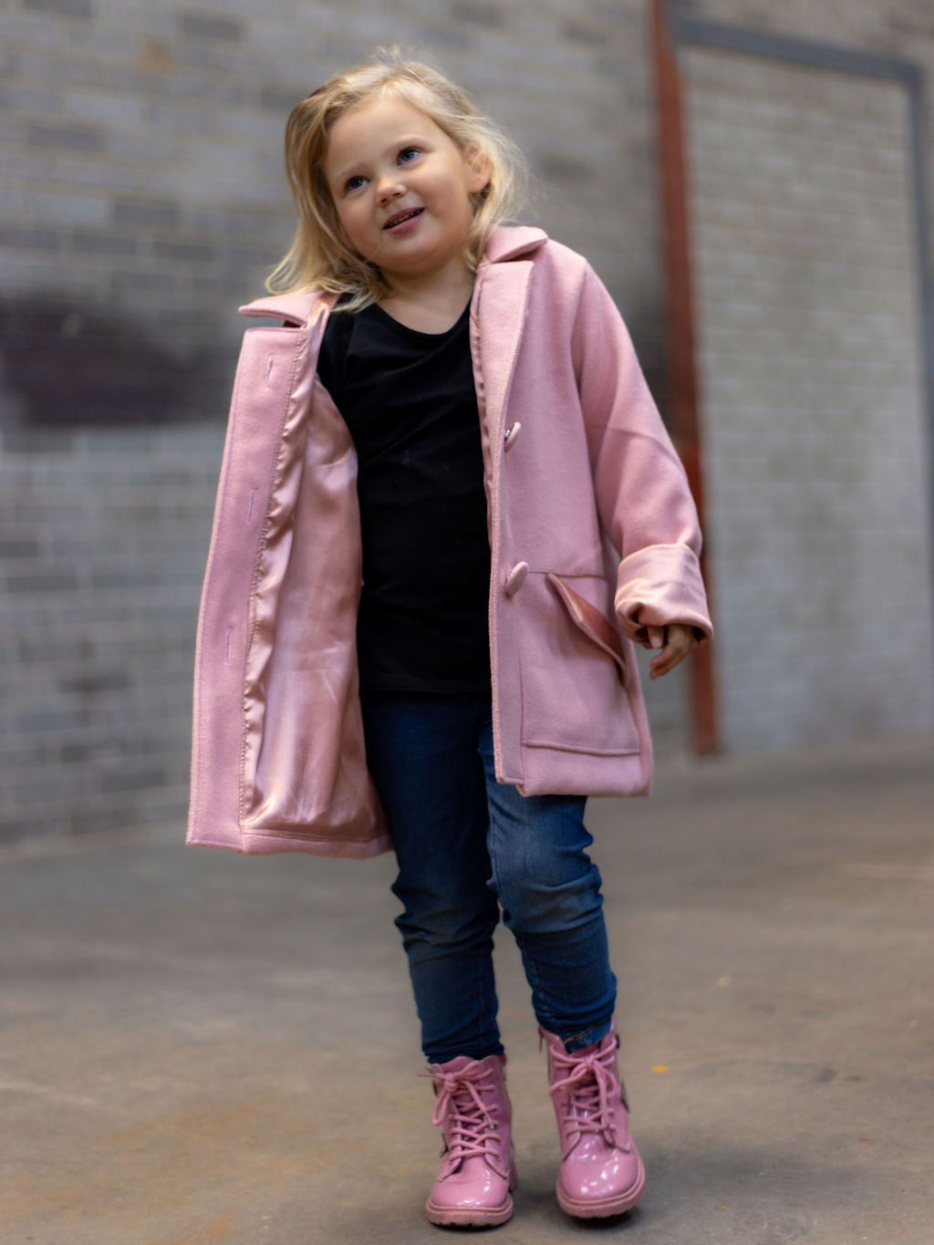 Children’s wool cashmere coat